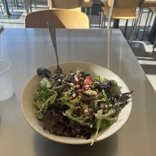 Mixed greens berry salad.