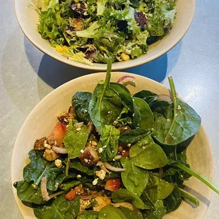 Venus salad and southwestern salad.