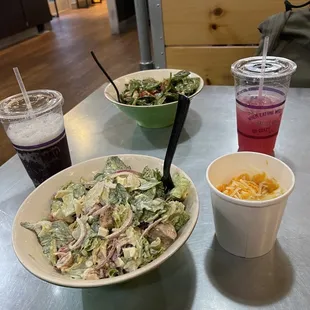 Cobb Salad &amp; Venus Salad, Craft Sodas, Side of Mac