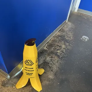 Wet floor sign