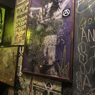 Groovy bathroom art