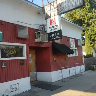 the front of the restaurant