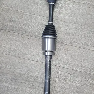 My car makes a clicking noise when turning? Yes a CV Axle Shaft can cause a clicking noise when turning.