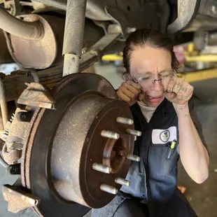 This is a worn out brake rotor!