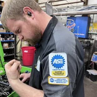 Another ASE certification for Mike! Congrats !