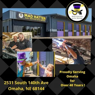 Proudly Serving the Omaha area for over 40 years ! Mad Hatter Auto Repair is your trusted local mechanic to bring your vehicle to!