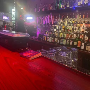 a bar with a lot of alcohol