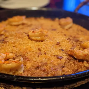 Shrimp paella