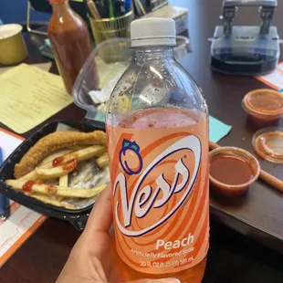 You know the fried fish is legit when they got Vess Peach pop.