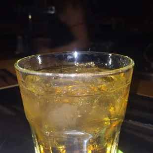 Bourbon and water a healthy pour