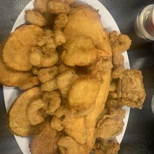 Seafood platter.