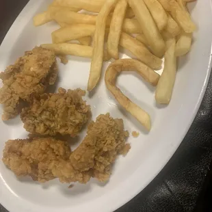 Fried oysters and fries. 1/10 don't recommend.