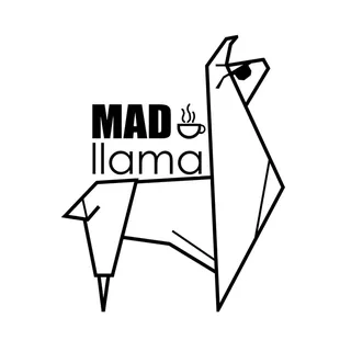 a stylized llama