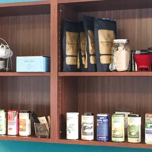 A selection of teas as well