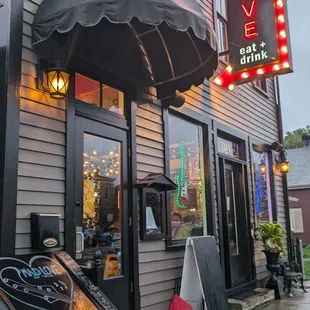 Fun decor inside and out