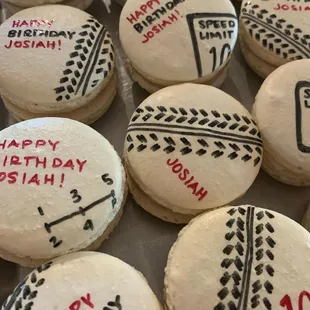 a close up of a birthday cake