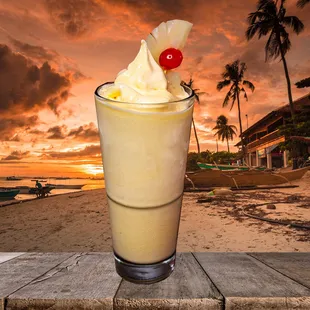 Boozy Pineapple Dole Whip
