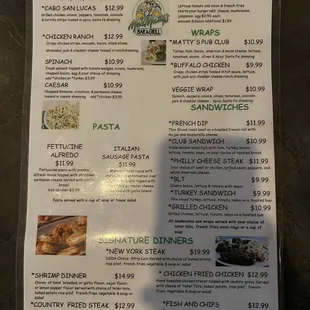 Menu - page 2/2 (December 2022)