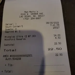 $7.00 a beer in a local bar in Vegas.  What a rip-off.  No Bar in Vegas off of the strip charges that.