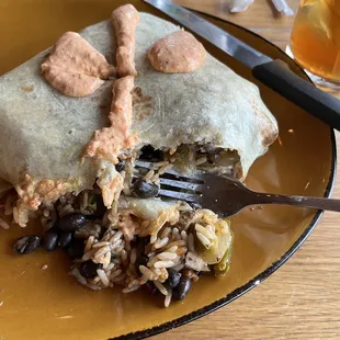 Chicken burrito