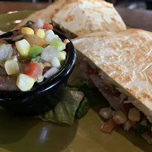 Crabby Corn Quesadilla