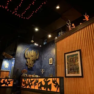 the interior of a restaurant