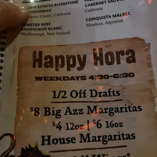 Happy hour special
