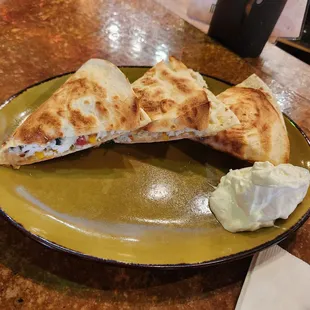 Crabby Corn Quesadilla
