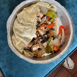 "Chicken burrito" - supposedly.