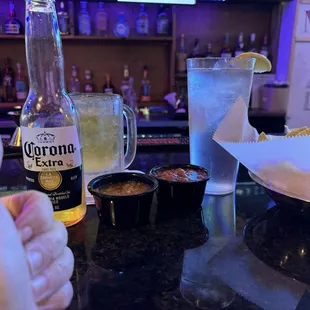 Great scratch-made chips and salsa picante!