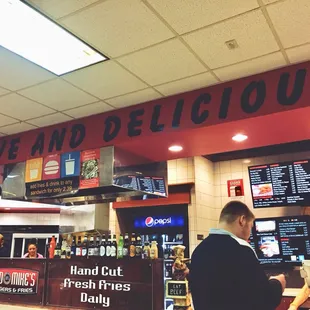 customers at the counter