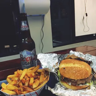 Rockefeller with fries