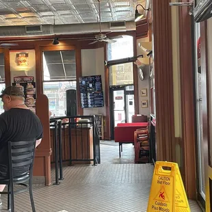 a man sitting at a table