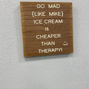 Counseling with ice cream really works!