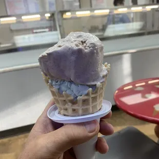 Cinnamon and mint chocolate chip