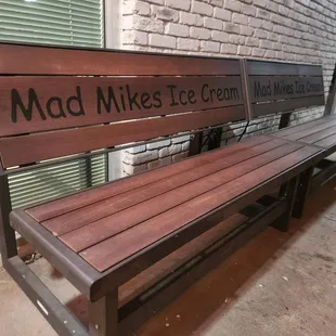 Bench out front