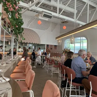 View of kitchen from my seat at the bar