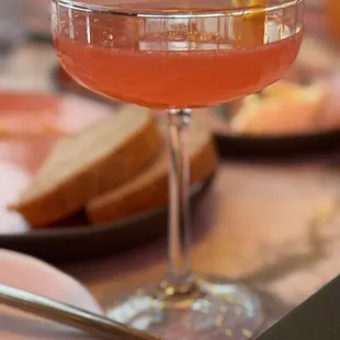 Venetian evening in the Hemingway suite Aviation gin, Lilette Blanc, Saint Germain, Campari, grapefruit, lime, fennel