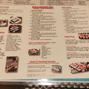 Sushi Menu - 2/2024.