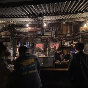 Upstairs bar area