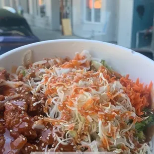 Yum! And the bowls are pretty big'