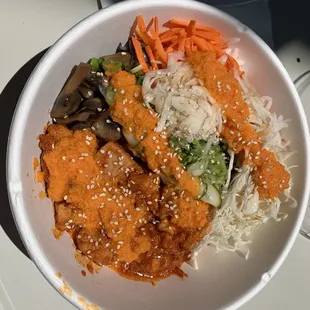 Spicy chicken bowl