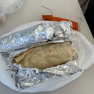 Bacon burritos and chorizo burritos...