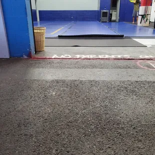 Mat side of the gym