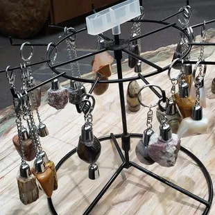 Gemstone keyrings
