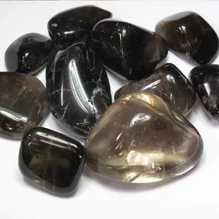 Smoky quartz tumbled stone