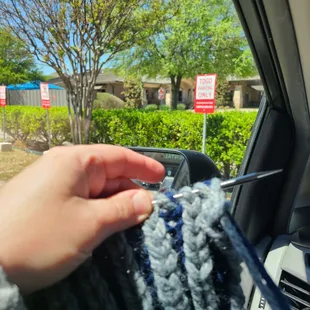 Knitting while I wait