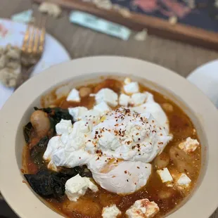 Poached eggs