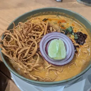 Khao soi - can&apos;t really tell in this photo but it&apos;s BIG