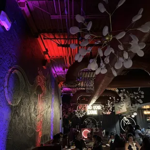 interior, sushi and sashimi